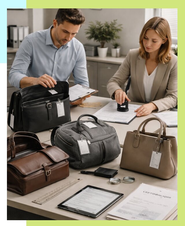 Сертификация сумок в Иванове от 7749 руб. | Алешин-Внв