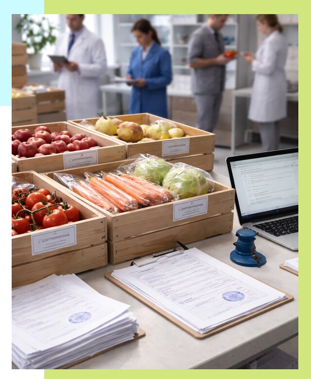 Сертификация овощей и фруктов в Иванове от 8782 р. | Алешин-Внв