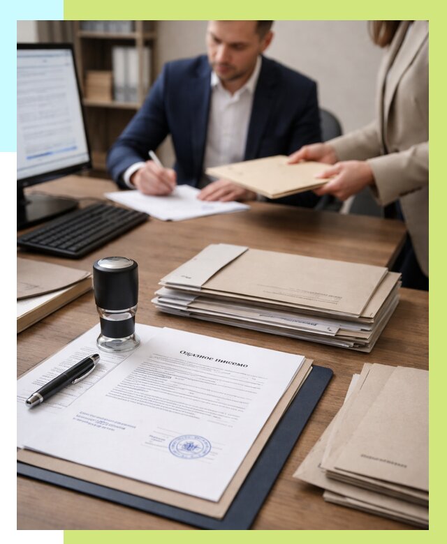 Отказное письмо для таможни в Иванове от 3100 р, Алешин-Внв