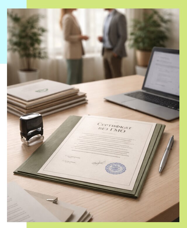 Сертификат без ГМО в Иванове от 7749 р. оформить срочно Алешин-Внв