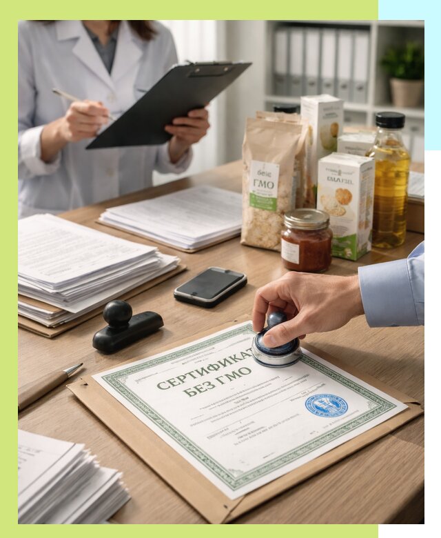 Получение сертификата Без ГМО для продукции в Иванове