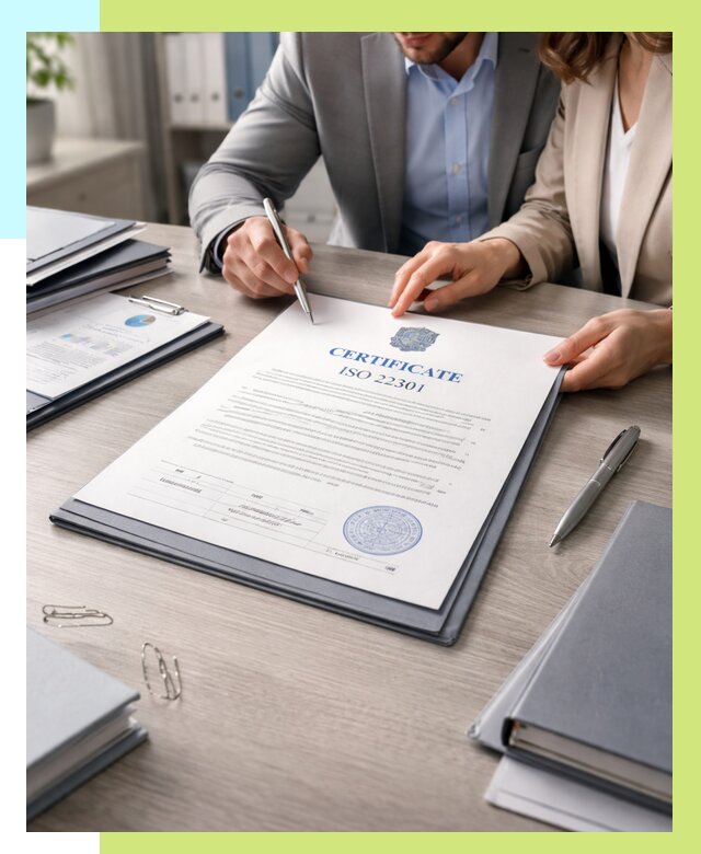 Сертификат ISO 22301 в Иванове от 46494 р. | Алешин-Внв срочно